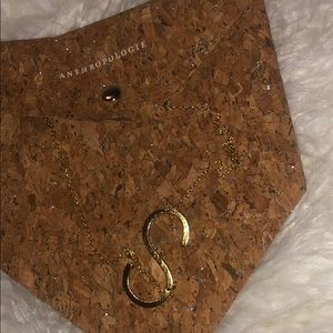 Anthropologie initial necklace